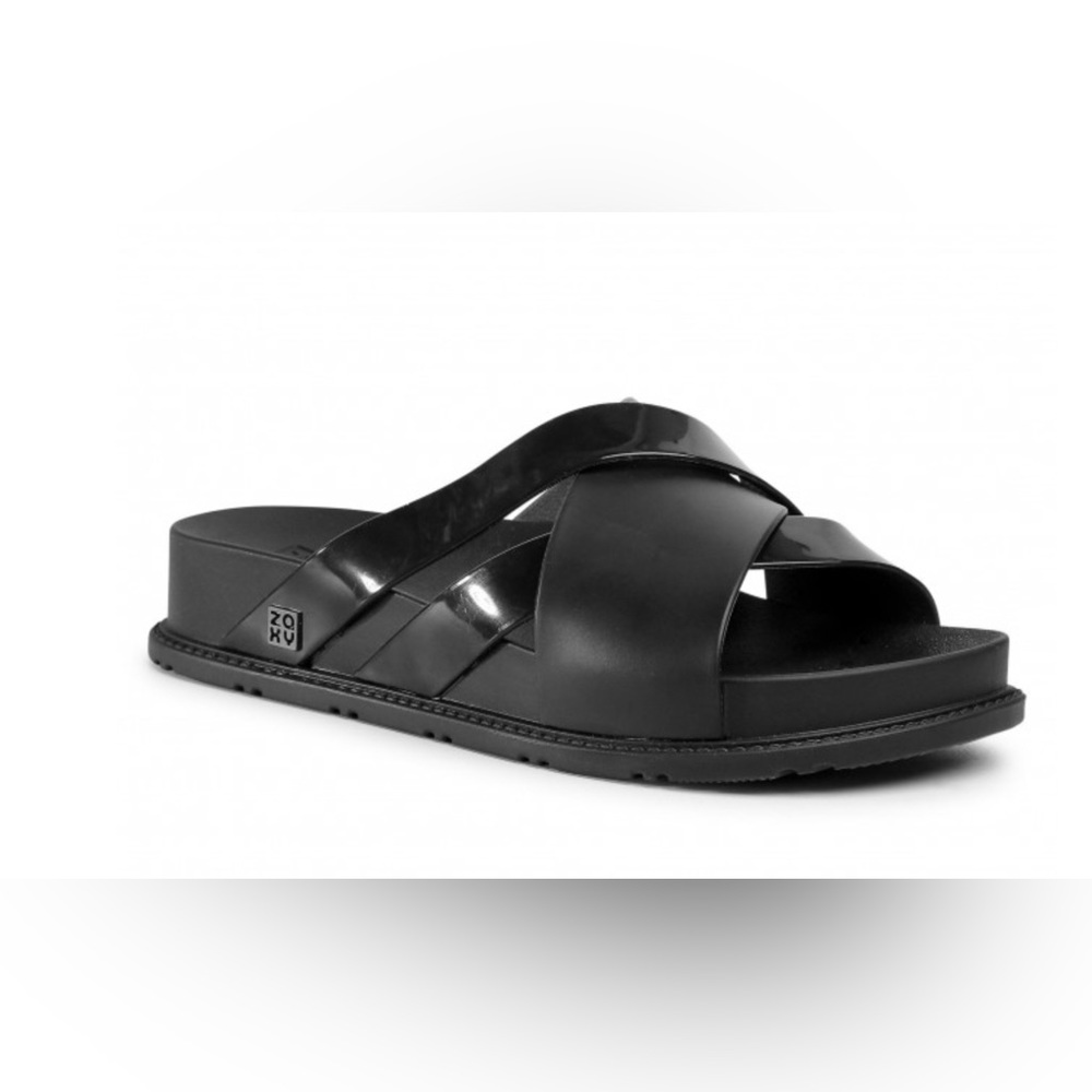 Size 5 ZAXY black slides
